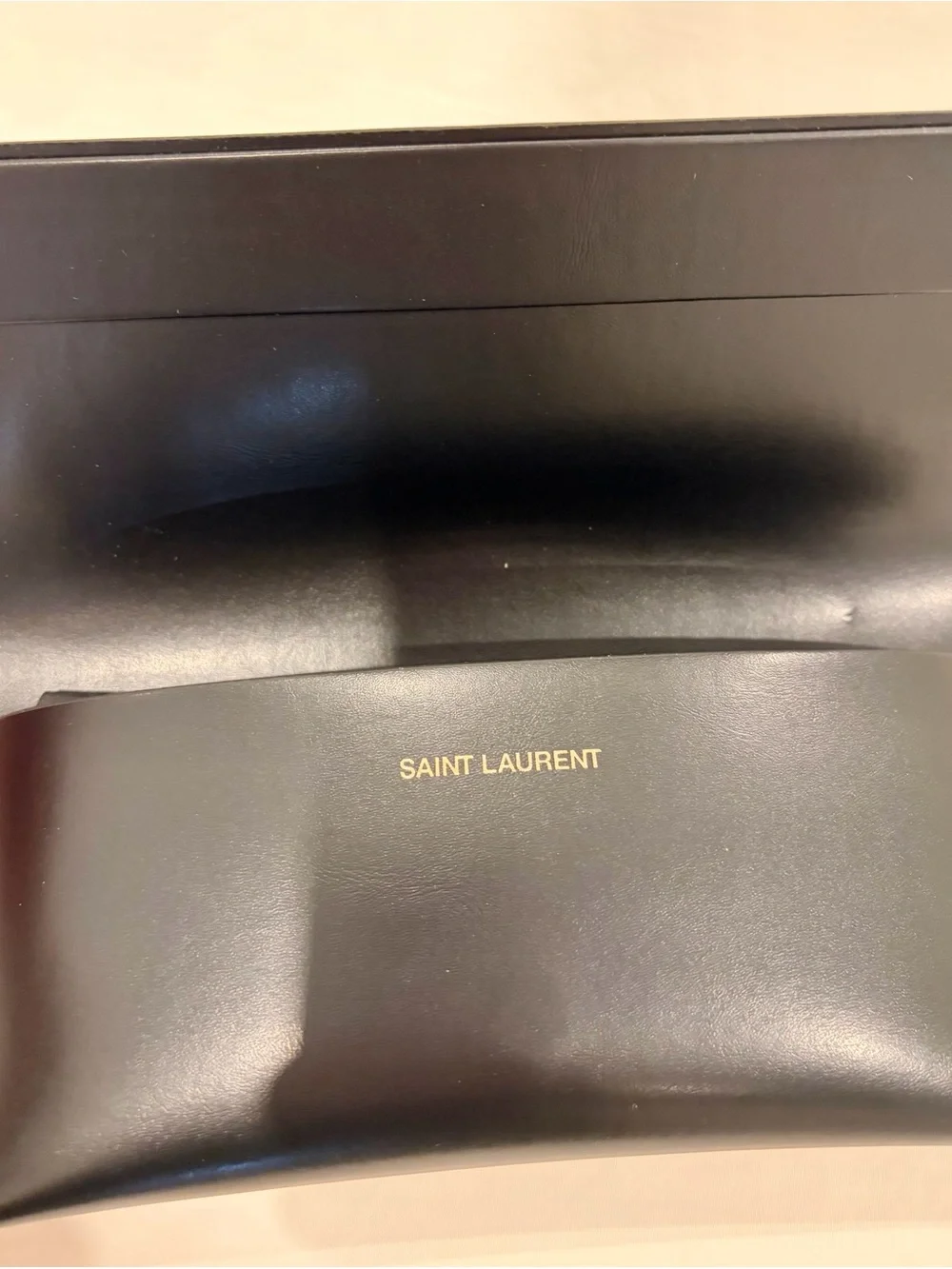 Saint Laurent Black and Silver Aviator Sunglasses NWT
